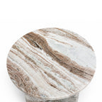 Clark Marble Side Table | White
