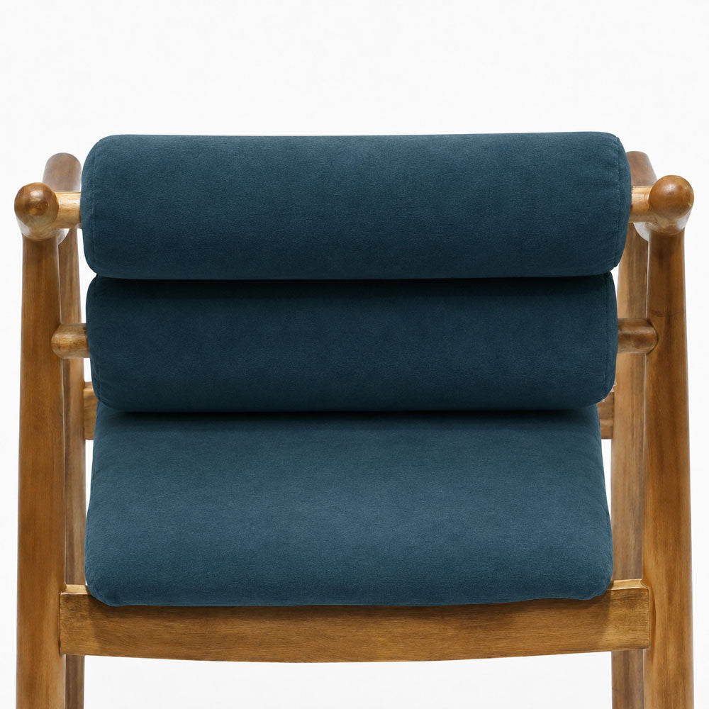 Linden Acacia Wood Dining Chair | Light Blue