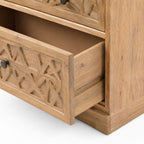 Nyla Mango Wood Drawer Chest | Natural