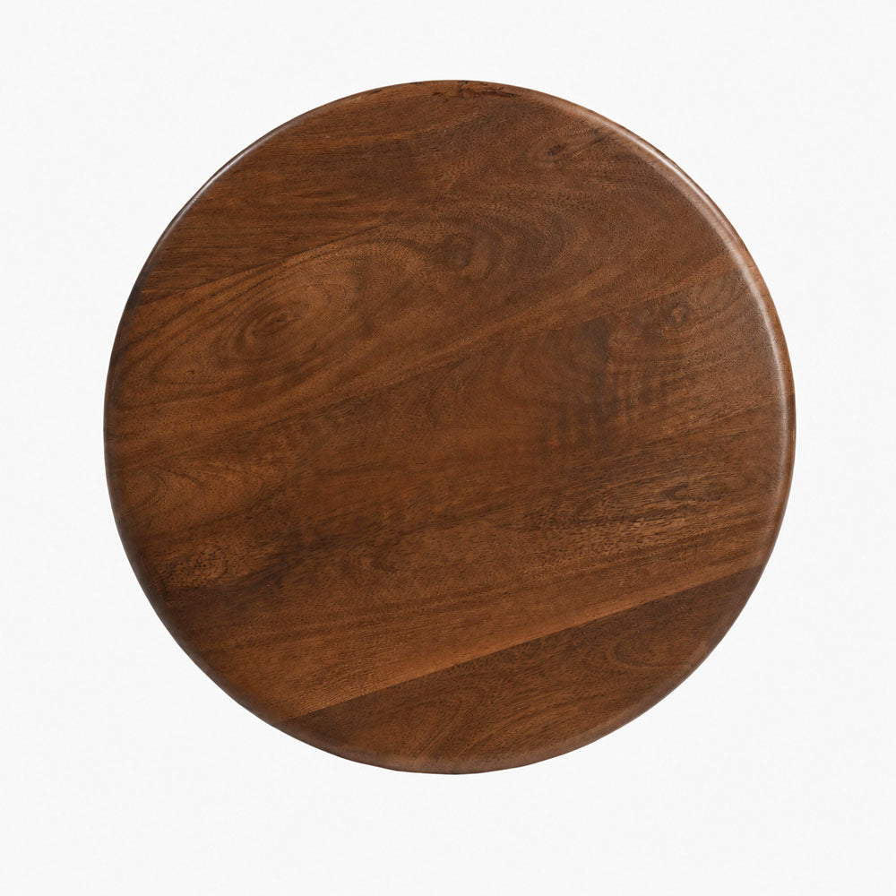 Bradley Mango Wood Side Table | Brown