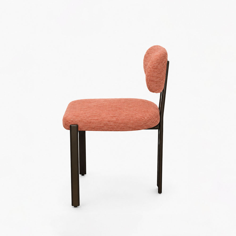Oria Polyester Dining Chair | Orange