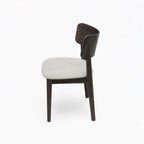 Naomi Polyester Dining Chair | Walnut