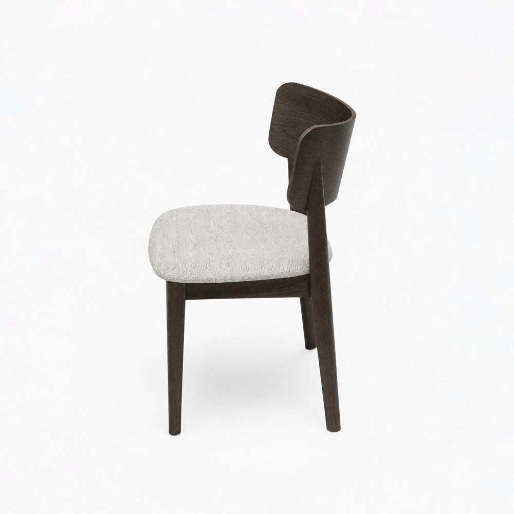 Naomi Polyester Dining Chair | Walnut