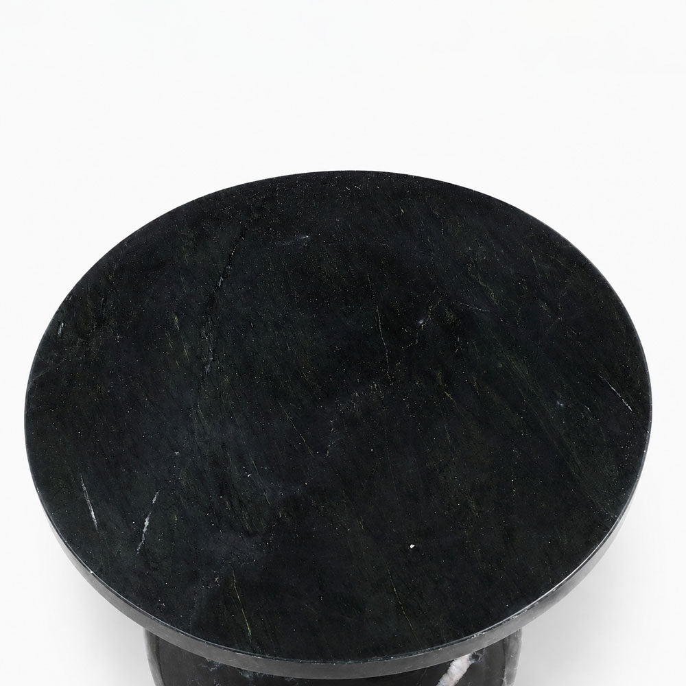 Clark Marble Side Table | Marine Black