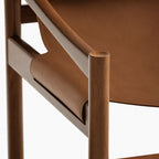Liam Acacia Wood Armchair | Brown