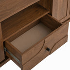 Lux Mango Wood Media Unit | Brown