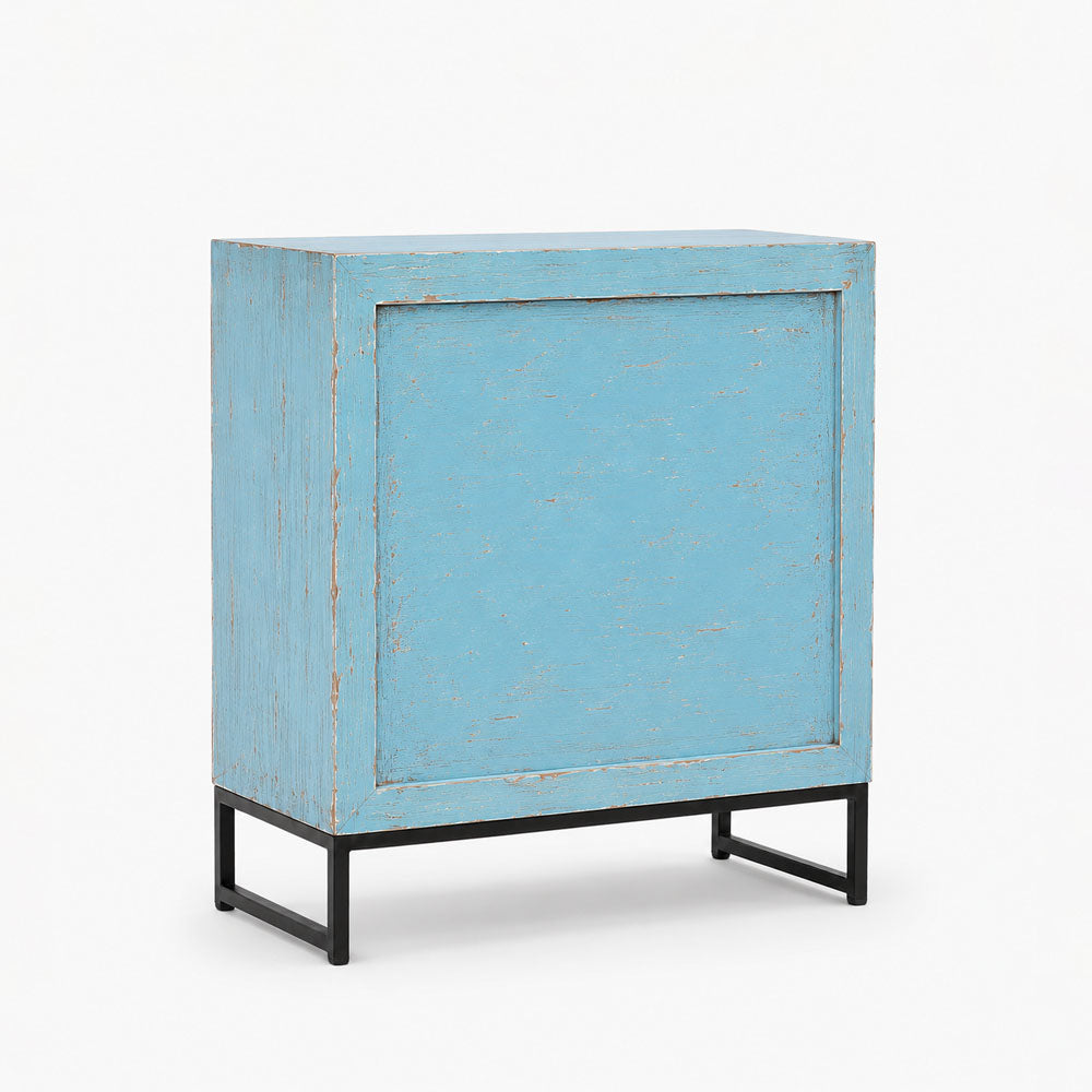 Sirena Mango Wood Cabinet | Blue Wash