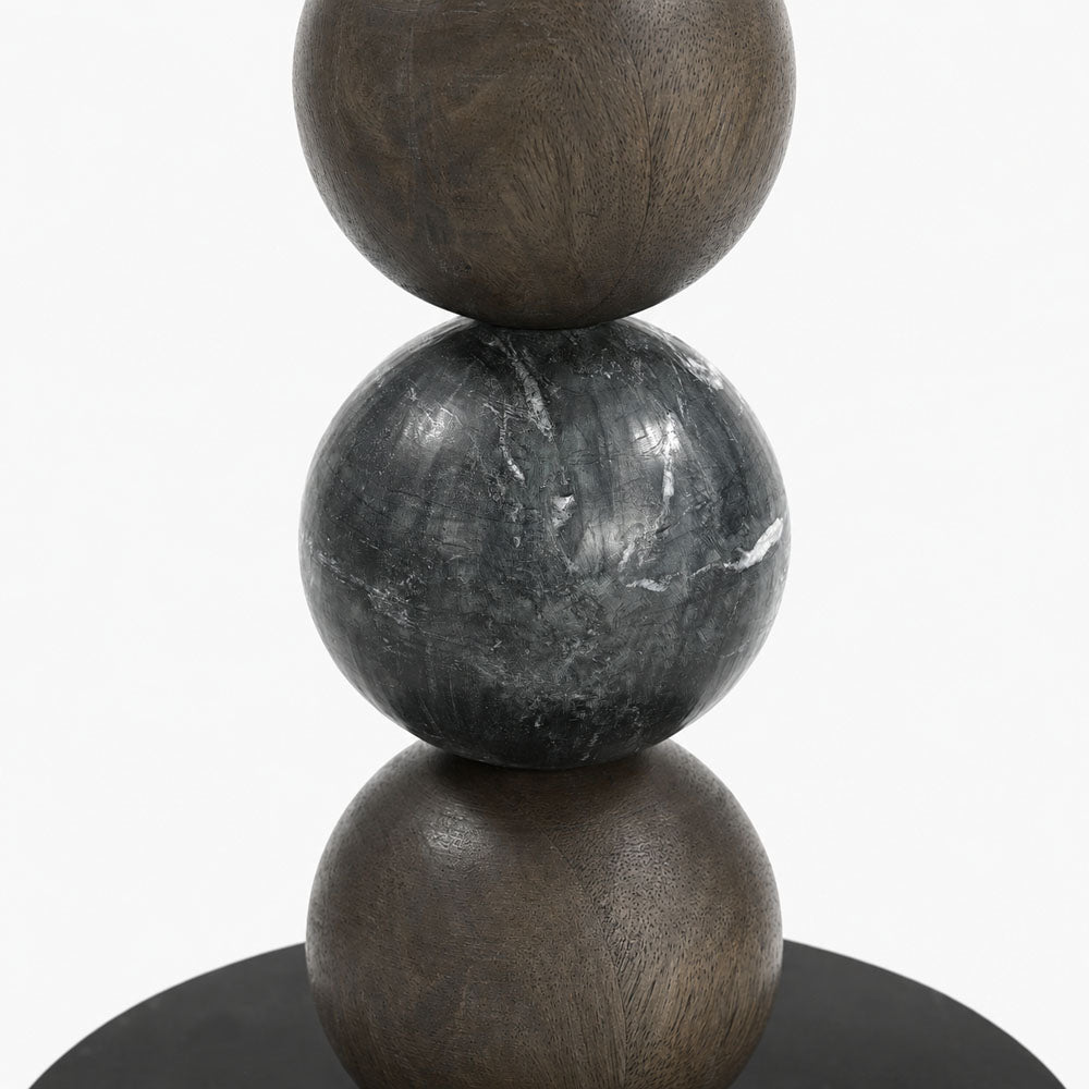 Julia Mango Wood Side Table | Walnut