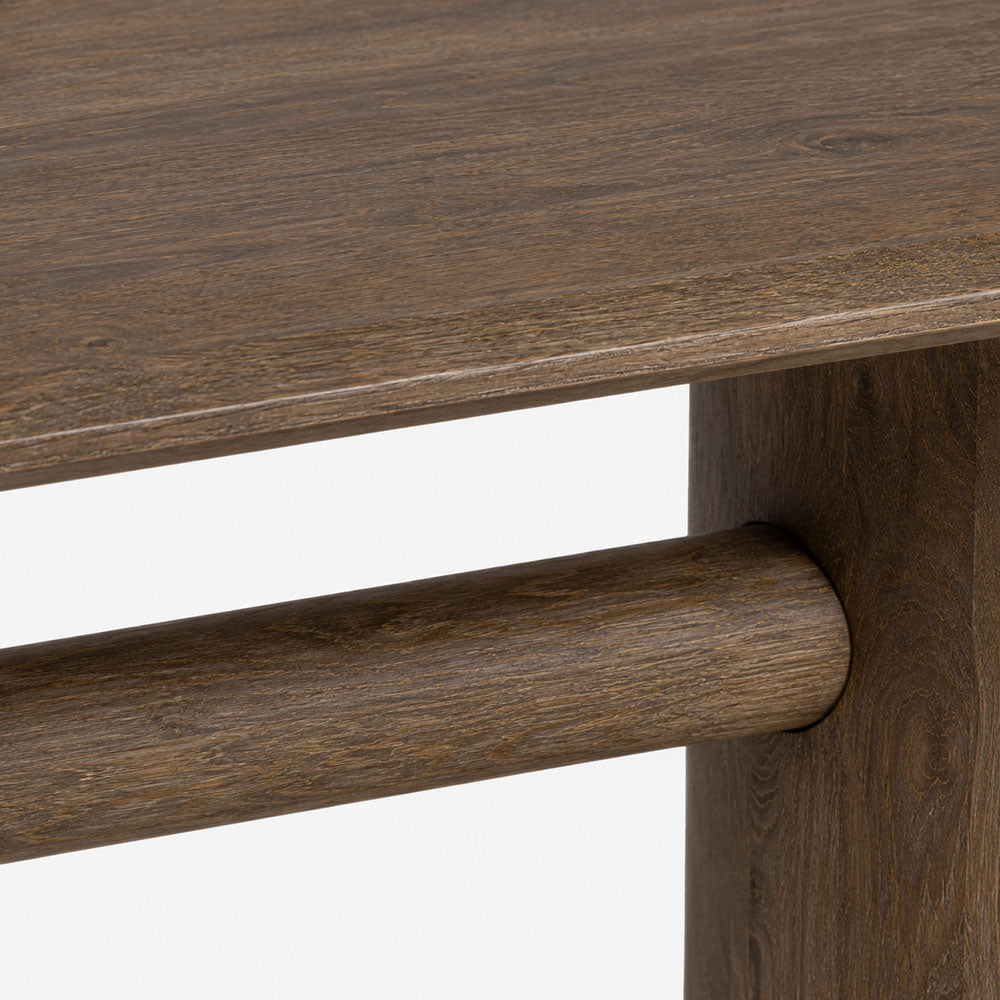 Beck Mango Wood Dining Table | Walnut