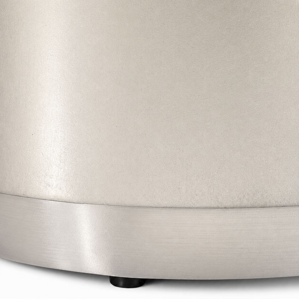 Marina Iron Side Table | Silver