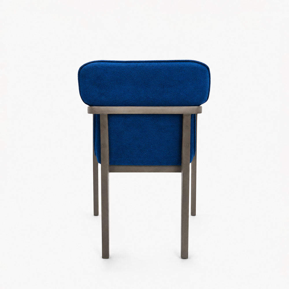 Cedar Acacia Wood Dining Chair | Blue