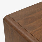 Lux Mango Wood Media Unit | Brown