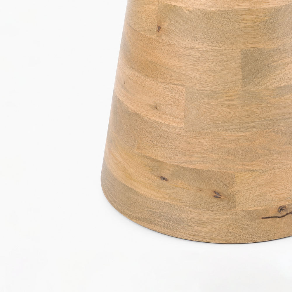 Ruby Mango Wood Side Table | Natural