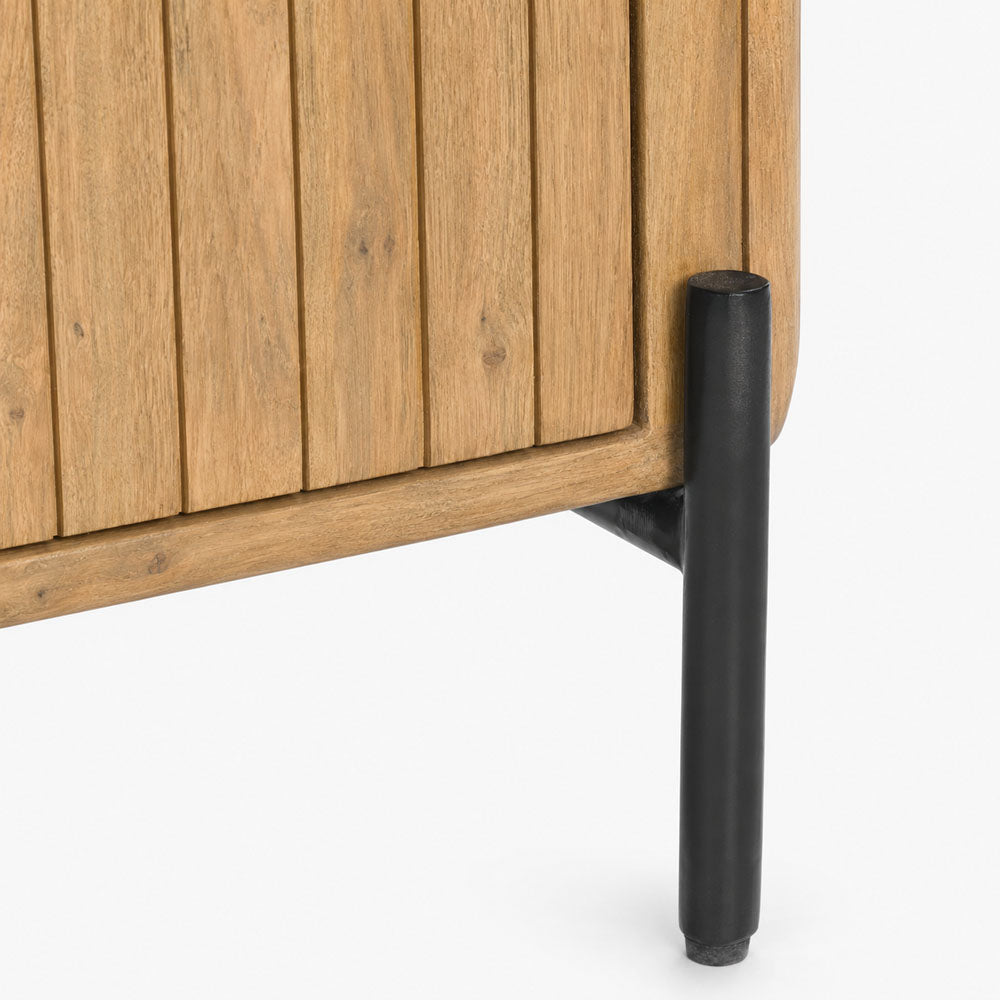 Bess Mango Wood Bedside Table | Natural