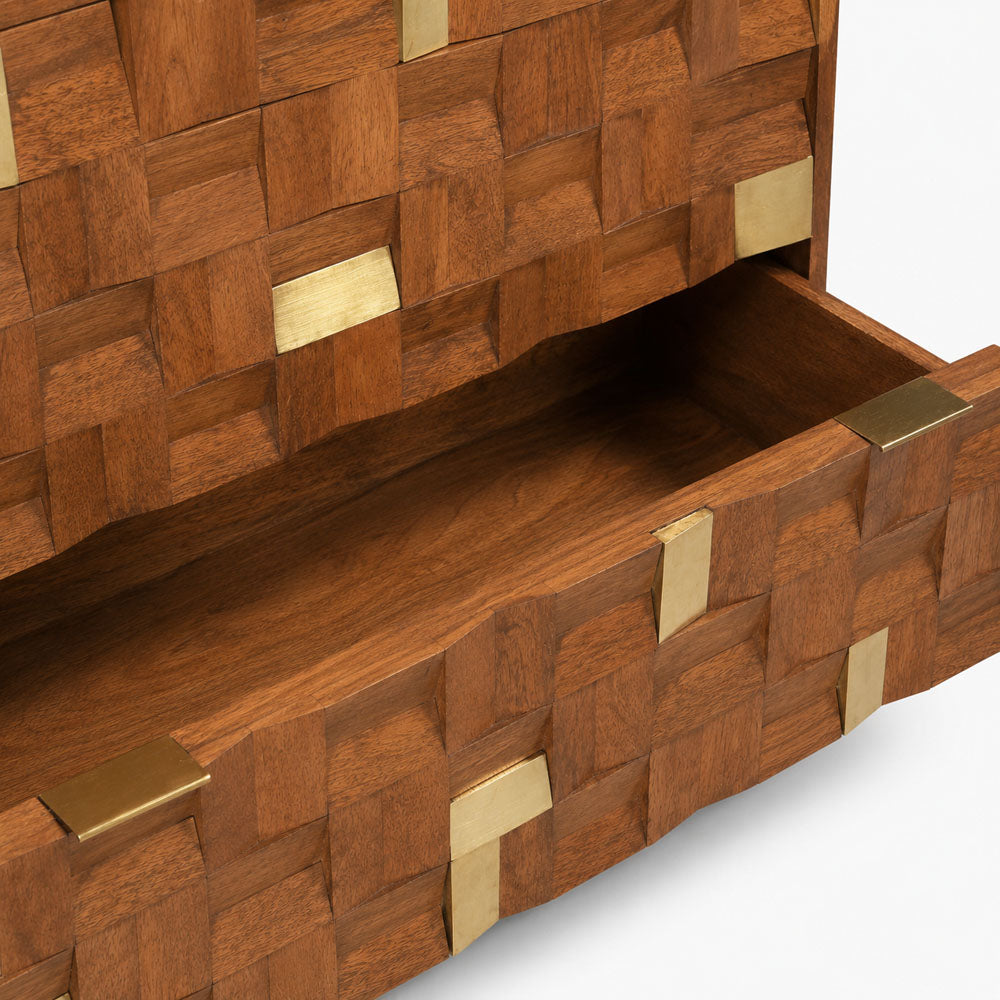 River Mango Wood Drawer Chest | Honey