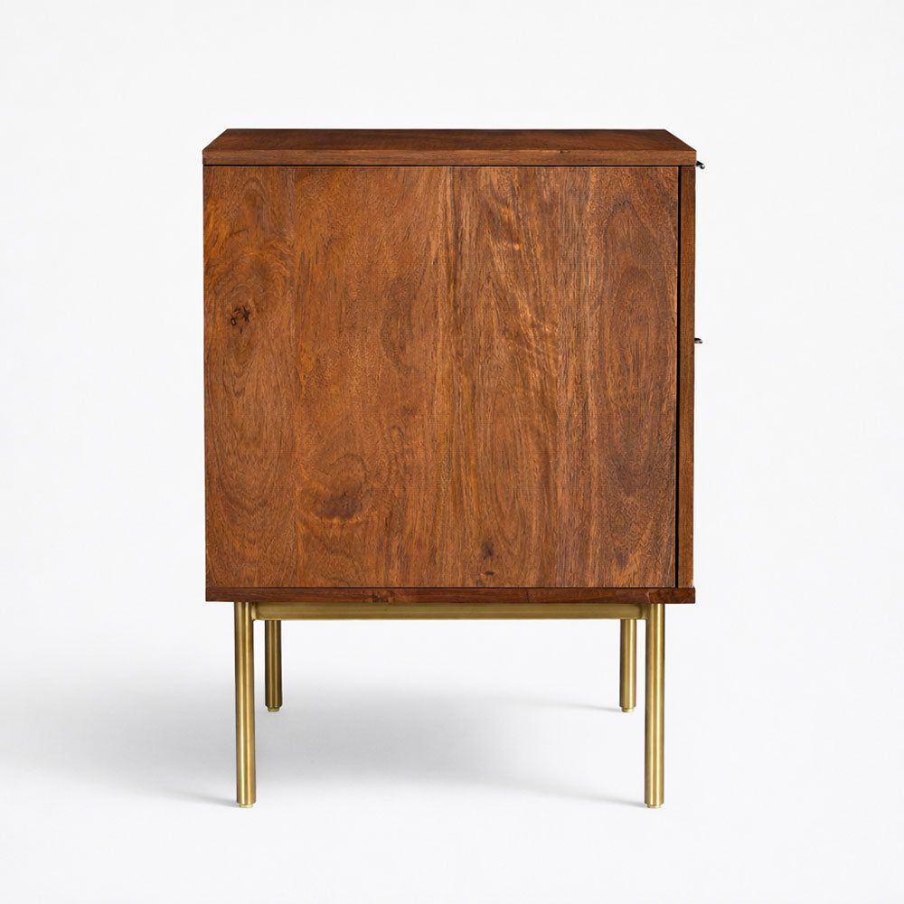 River Mango Wood Bedside Table | Honey