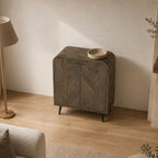 Bimini Mango Wood Cabinet | Walnut