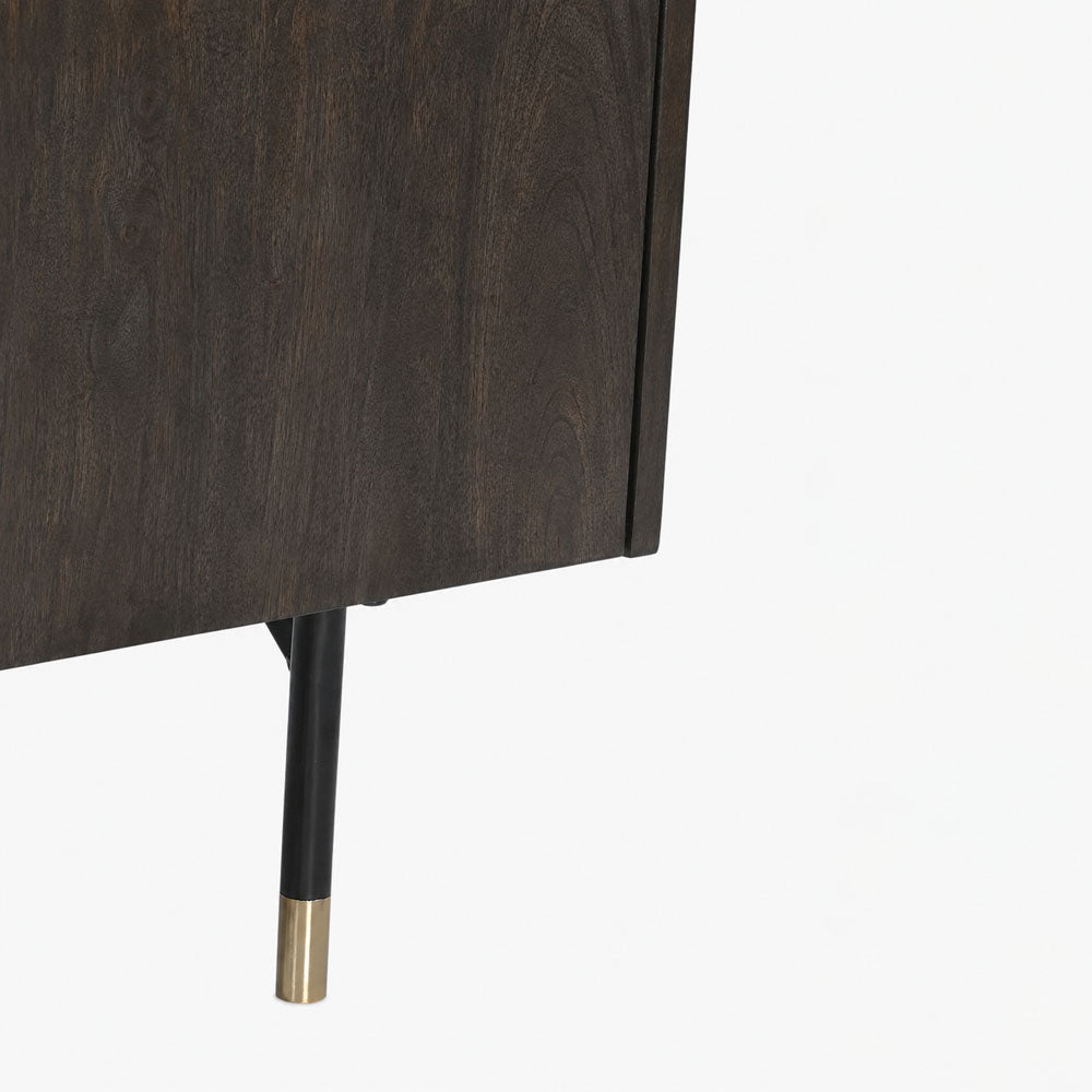 Myrna Mango Wood Media Unit | Walnut