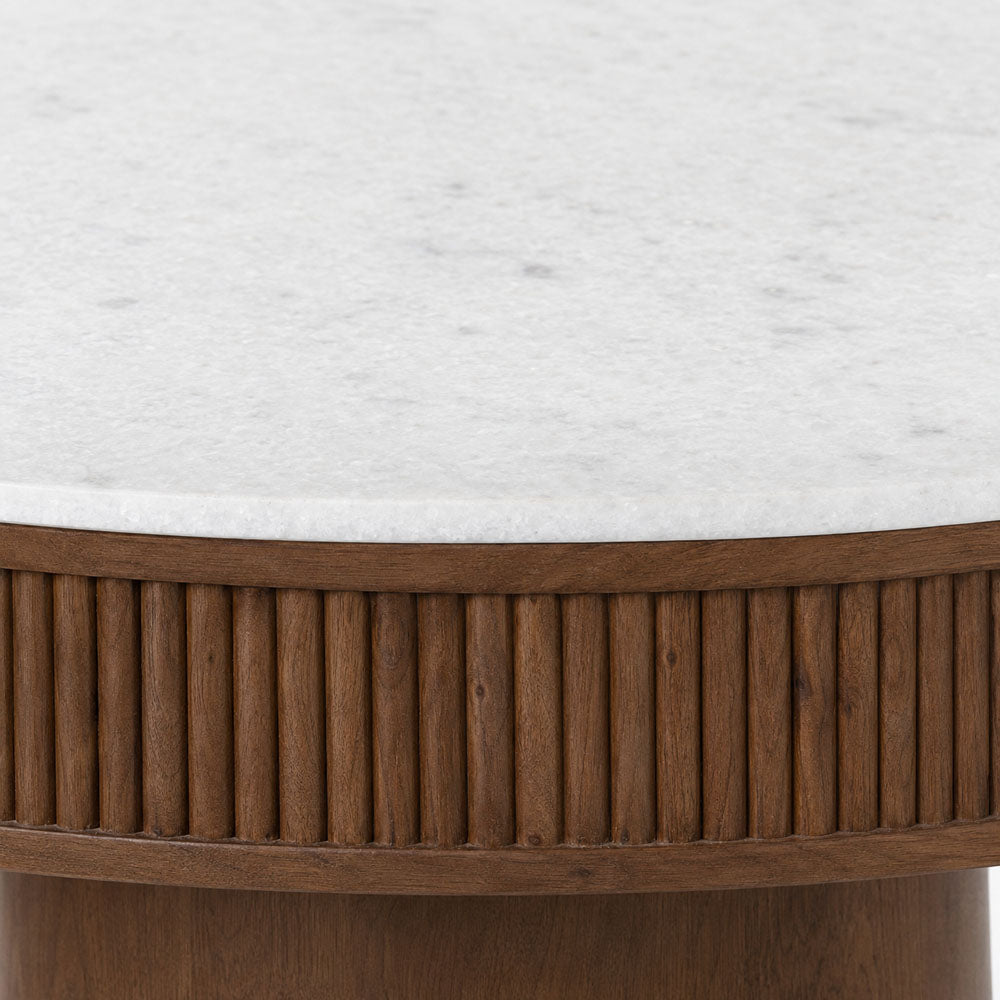 Gabe Marble Dining Table | Brown