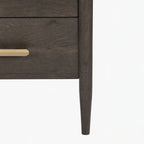Molly Mango Wood Bedside Table | Walnut
