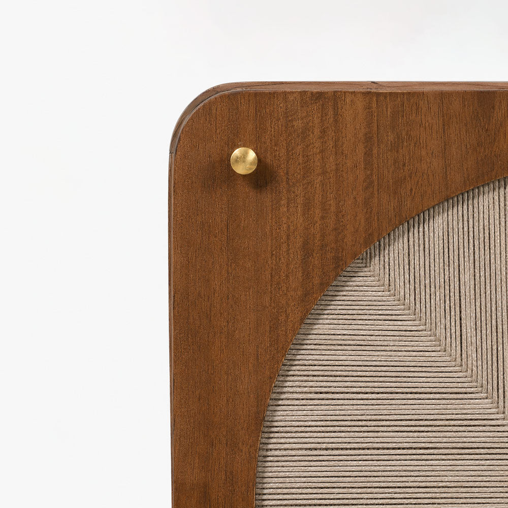 Myra Mango Wood Bedside Table | Walnut