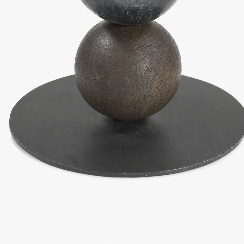 Julia Mango Wood Side Table | Walnut