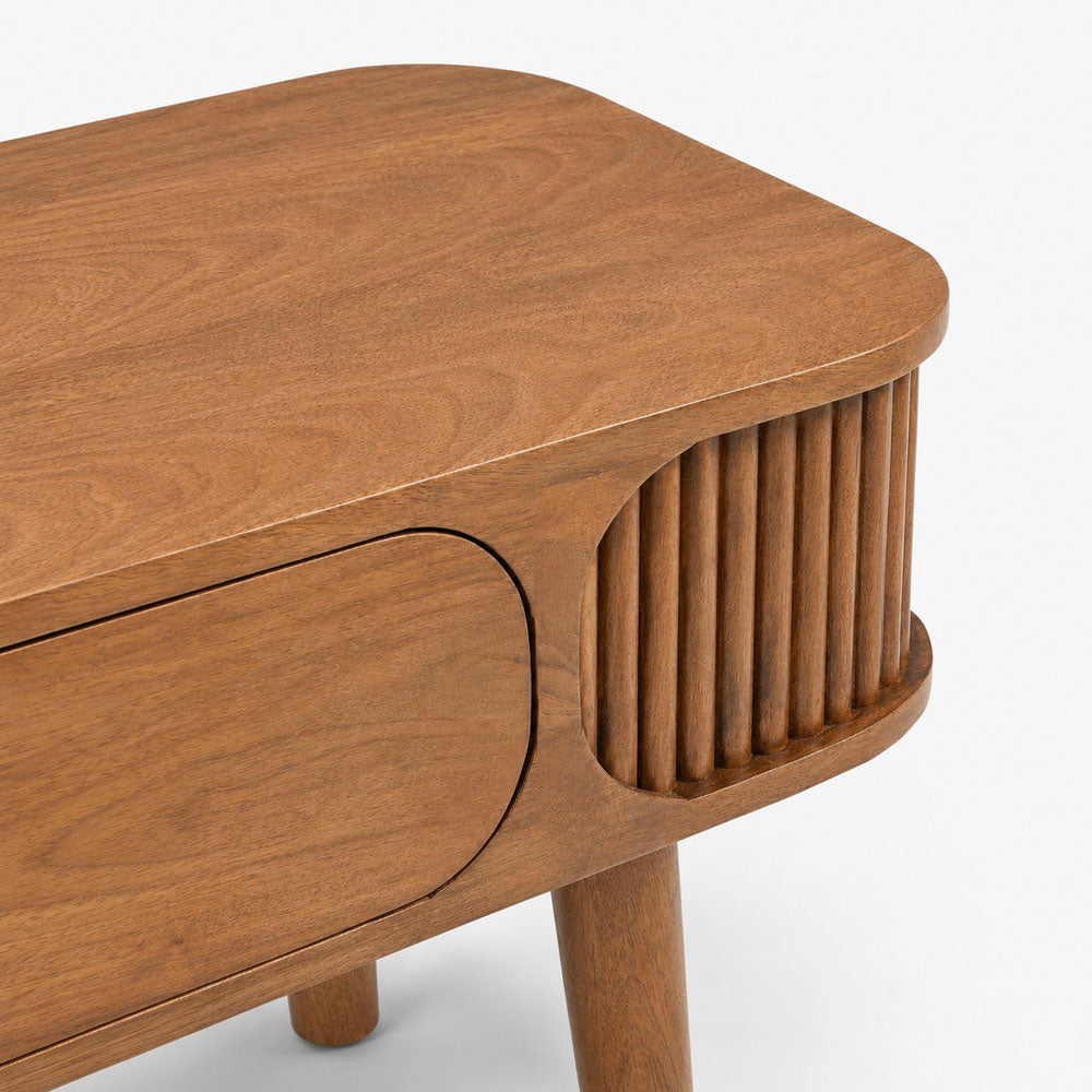Sisal Mango Wood Console Table | Honey