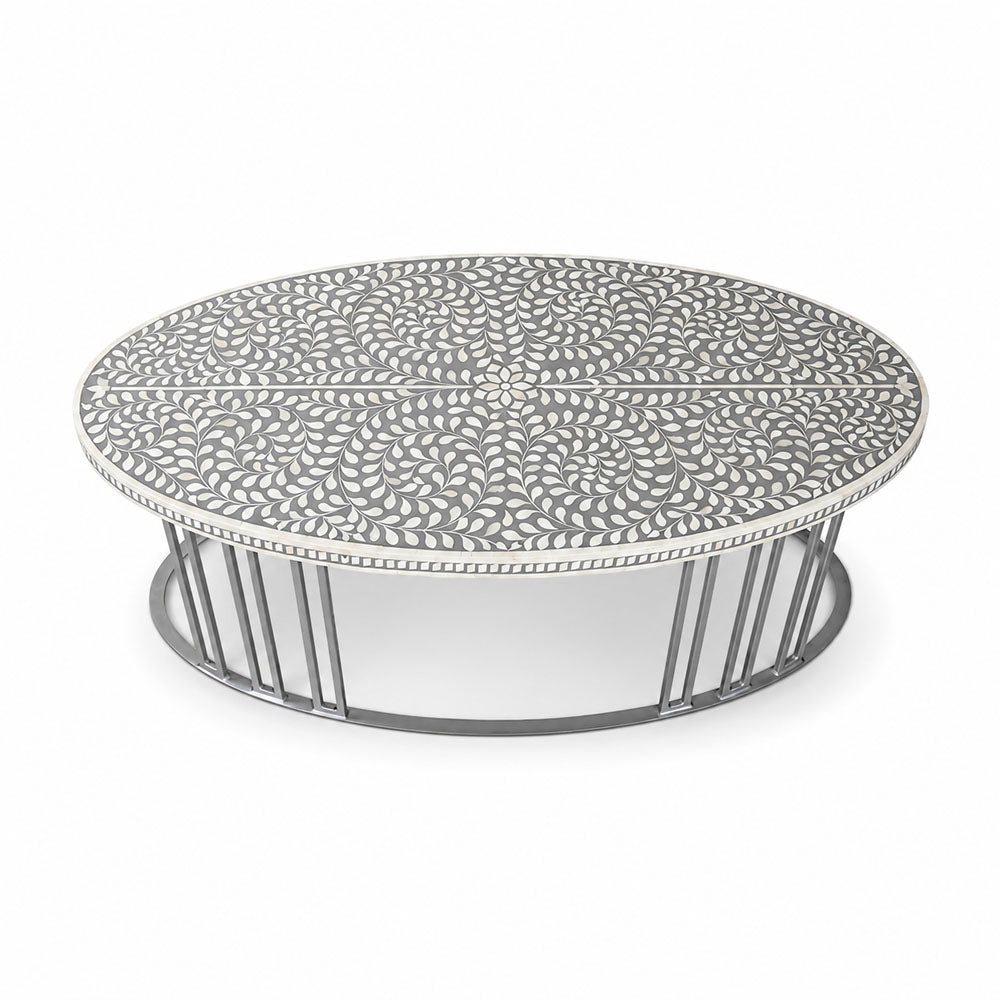 Maren Bone Inlay Coffee Table | Grey