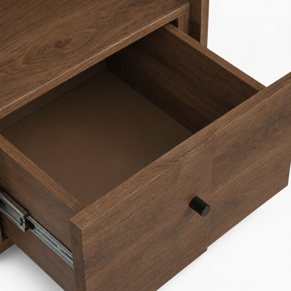 Lux Mango Wood Bedside Table | Brown