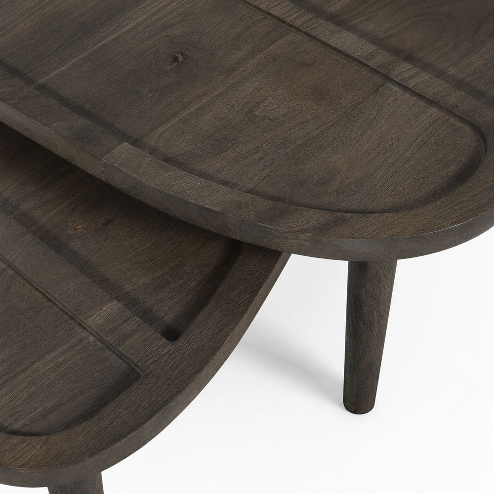 Milan Mango Wood Coffee Table | Walnut