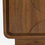 Lux Mango Wood Media Unit | Brown
