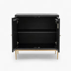 Brio Mango Wood Cabinet | Charcoal