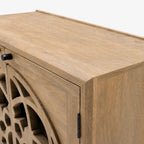 Serenity Mango Wood Bedside Table | Natural