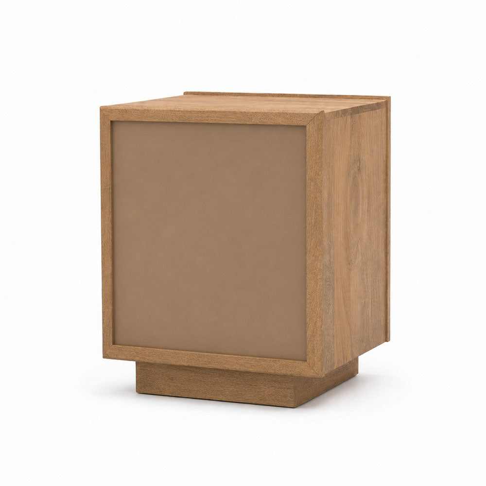 Nyla Mango Wood Bedside Table | Natural
