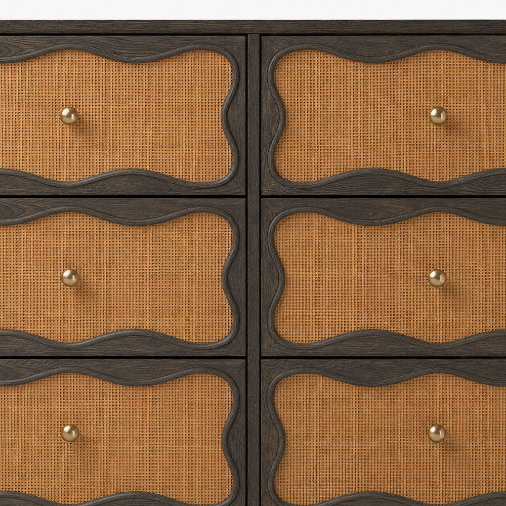 Paxton Mango Wood Drawer Chest | Walnut