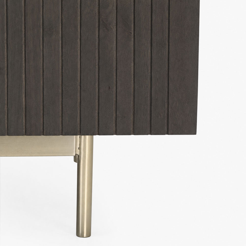 Tessa Mango Wood Media Unit | Walnut