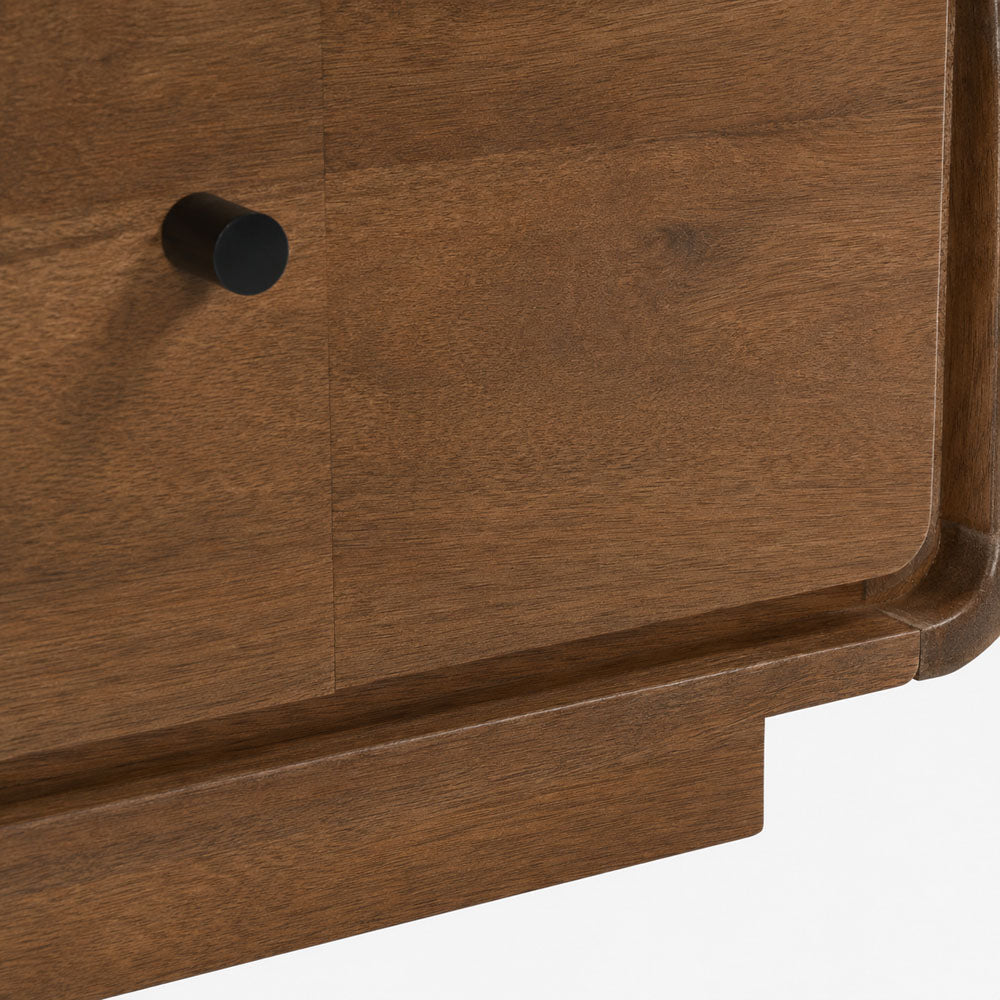 Lux Mango Wood Bedside Table | Brown