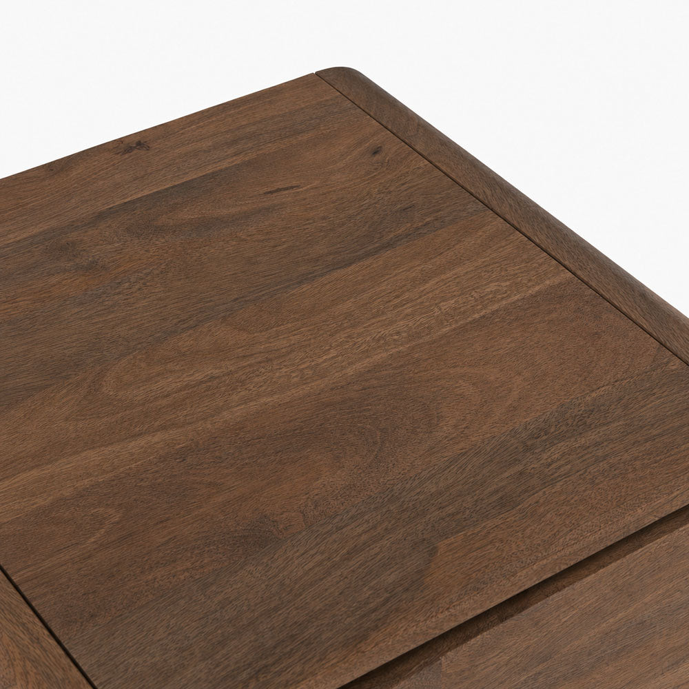 Lux Mango Wood Bedside Table | Brown