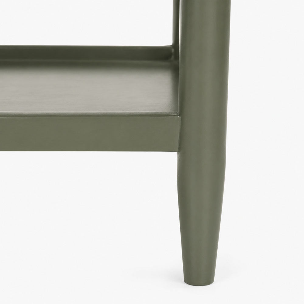 Diana Mango Wood Bedside Table | Green | Blue