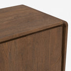 Lux Mango Wood Media Unit | Brown