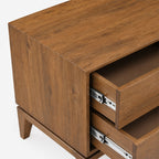 Andrew Mango Wood Media Unit | Brown