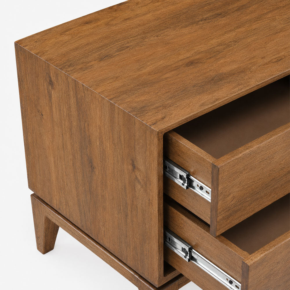 Andrew Mango Wood Media Unit | Brown
