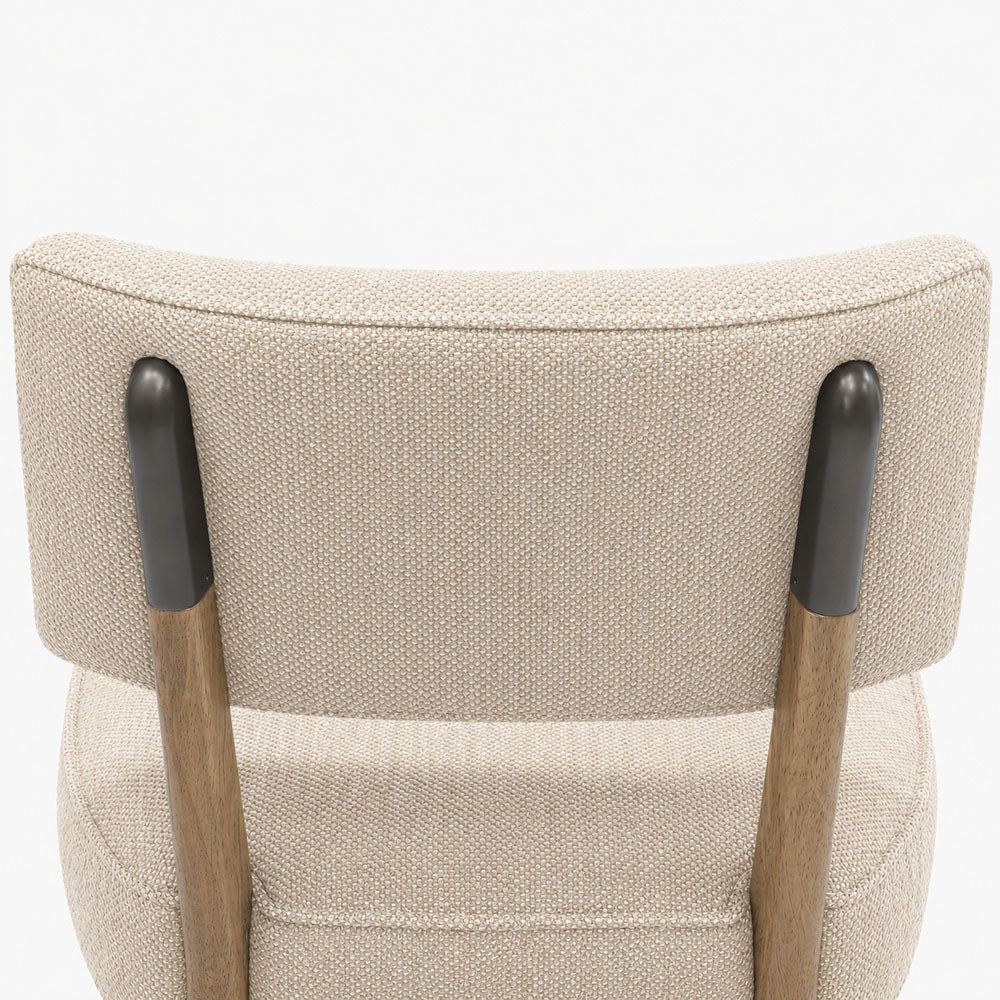 Hayes Polyester Dining Chair | Beige