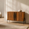 Dalton Mango Wood Two Door Wooden Cabinet - Minimalist Storage Solution