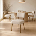 Hayes Beige Upholstered Polyester Dining Chair - Set of 2