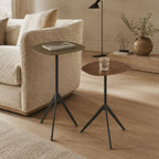 Ash Iron Nesting Side Tables with Brass & Copper Finish - Set of 2
